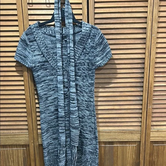 Tiana B. Black and Gray Knit Dress - Picture 2 of 4